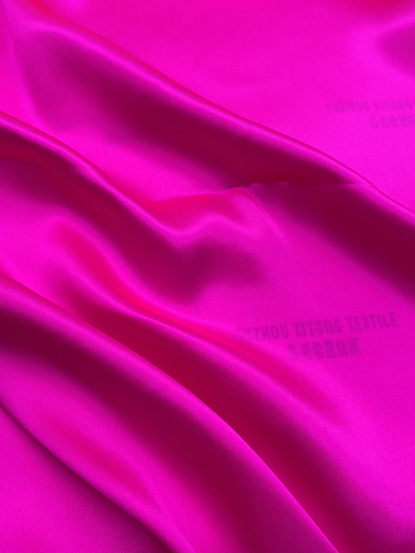  Bright Fuchsia Pure Silk Charmeuse Fabric By The Yard In Stock For Scarf And Pajamas