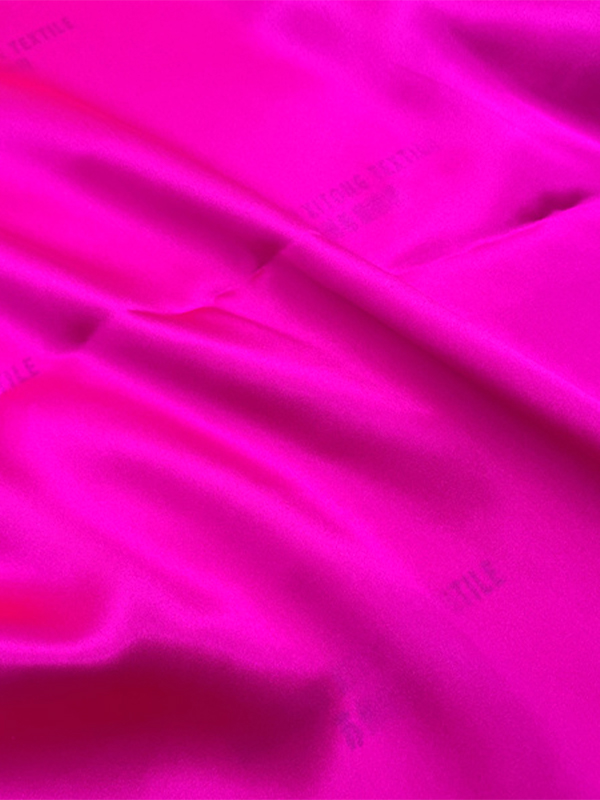  Bright Fuchsia Pure Silk Charmeuse Fabric By The Yard In Stock For Scarf And Pajamas