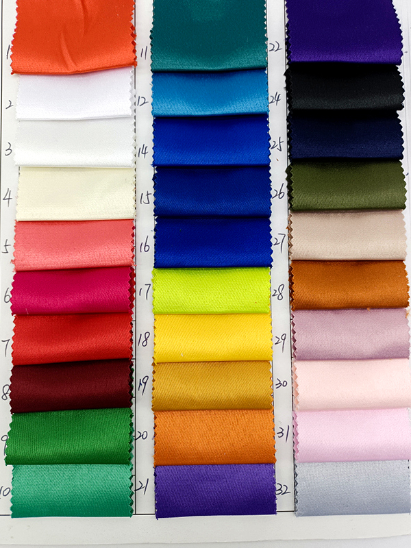 220gsm Heavy Weight Satin Fabric Polyester Spandex Soft Silk Fabric Satin For Wedding Dress