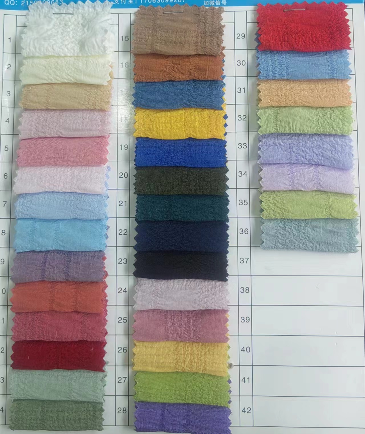 Wholesale 130 gsm new arrival crepe seersucker soft solid color crinkle chiffon fabric for women dress or shirts