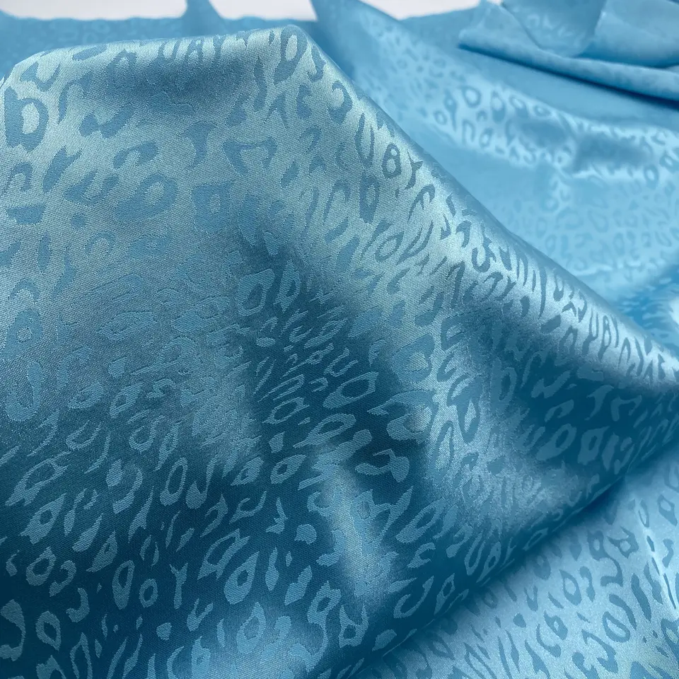 XITONG TEXTILE WHOLESALE SATIN fabric dress making JACQUARD SATIN designer fabric spandex fabric