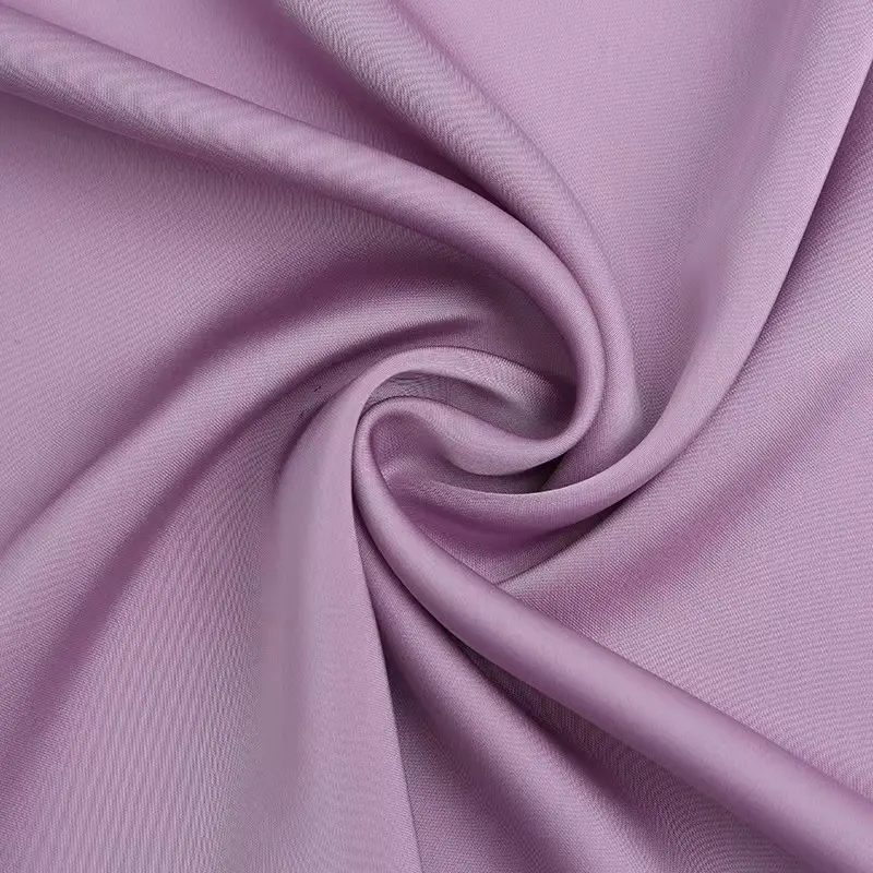 High quality cheap multi colors for choice polyester smooth shimmer solid color plain satin fabric for pajamas