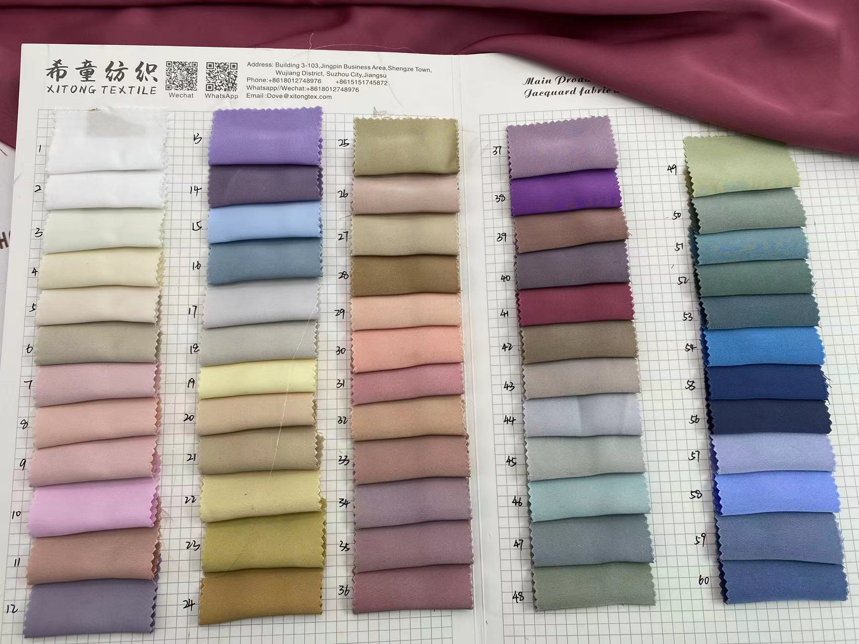 High quality cheap multi colors for choice polyester smooth shimmer solid color plain satin fabric for pajamas