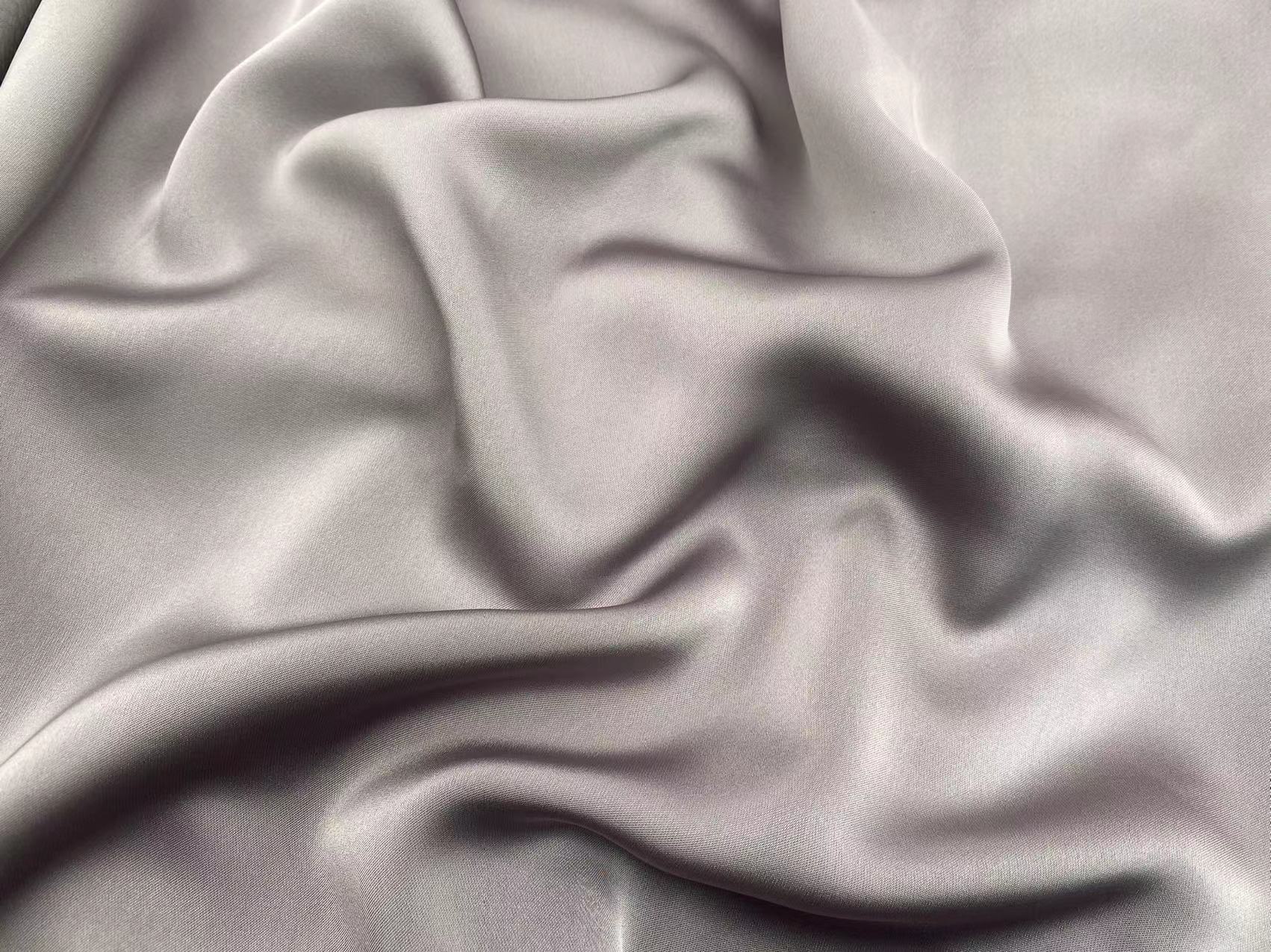 High quality cheap multi colors for choice polyester smooth shimmer solid color plain satin fabric for pajamas