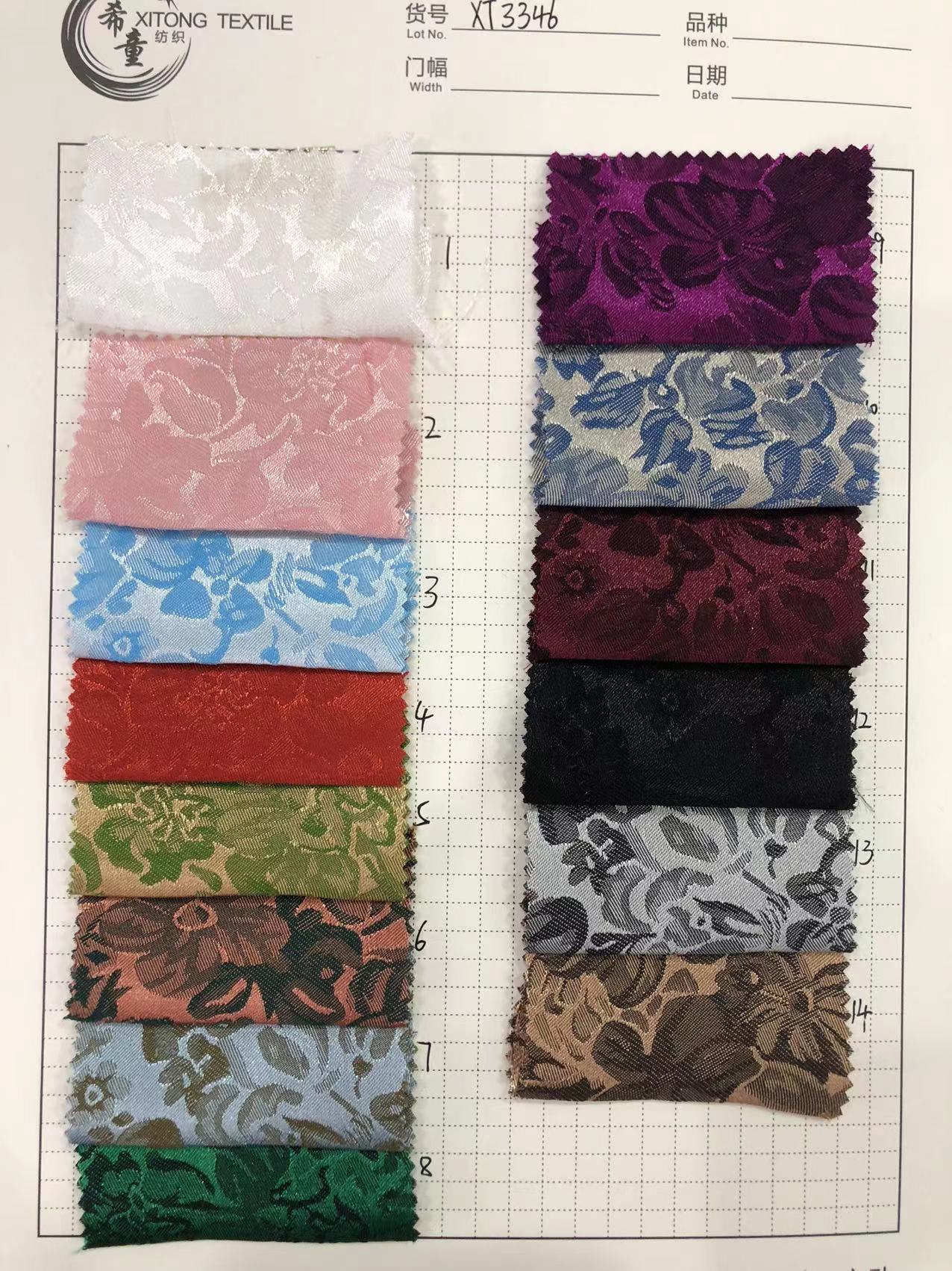 New Arrival high-end floral polyester satin jacquard fabric suitable for women shirts or dress making