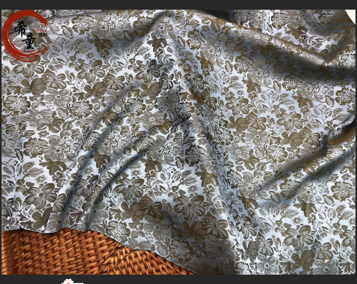 New Arrival high-end floral polyester satin jacquard fabric suitable for women shirts or dress making