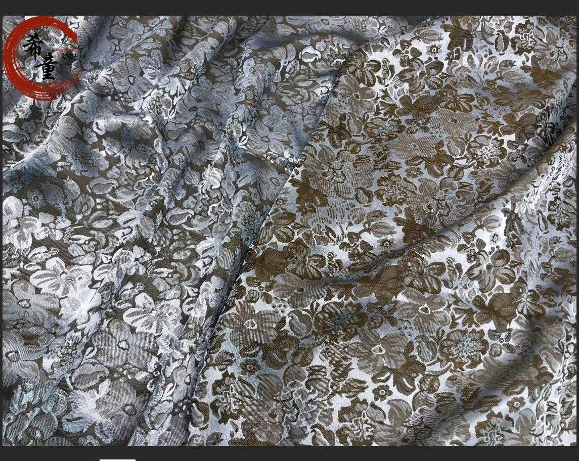 New Arrival high-end floral polyester satin jacquard fabric suitable for women shirts or dress making