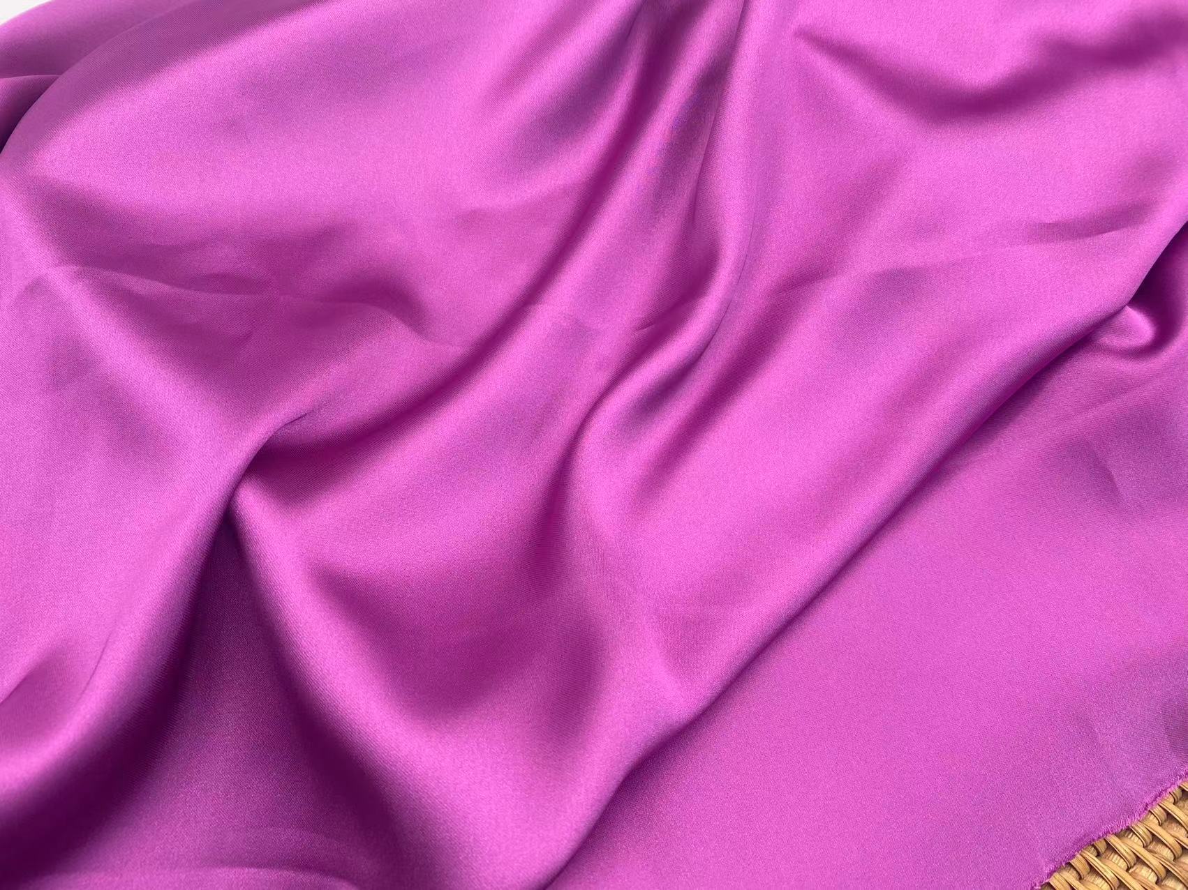 High Quality wholesale polyester solid color elegant dyed multi colors for choice rose satin fabric for women dress