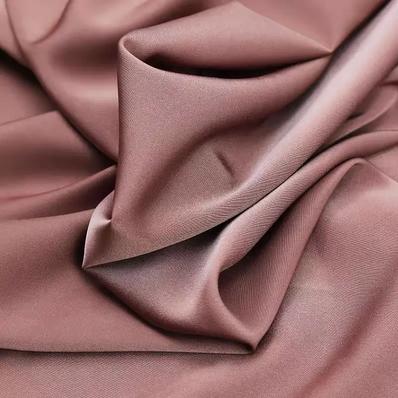 100% polyester ready goods for ship silk satin material women evening dress satin fabric for pajamas