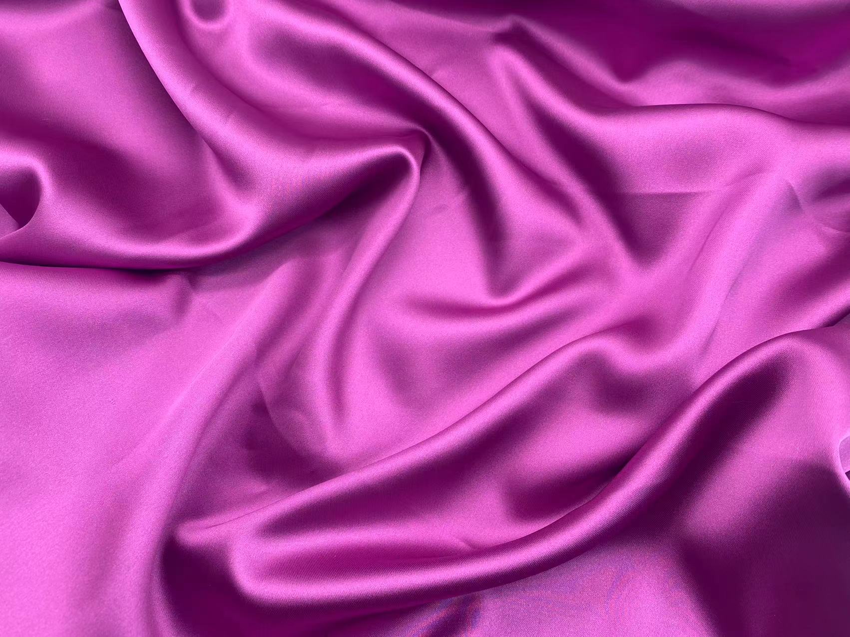 High Quality wholesale polyester solid color elegant dyed multi colors for choice rose satin fabric for women dress