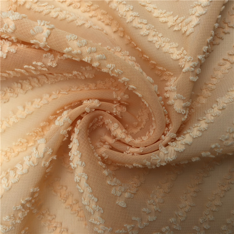 New design 100% polyester cut flower nano crepe chiffon fabric for skirt or dress