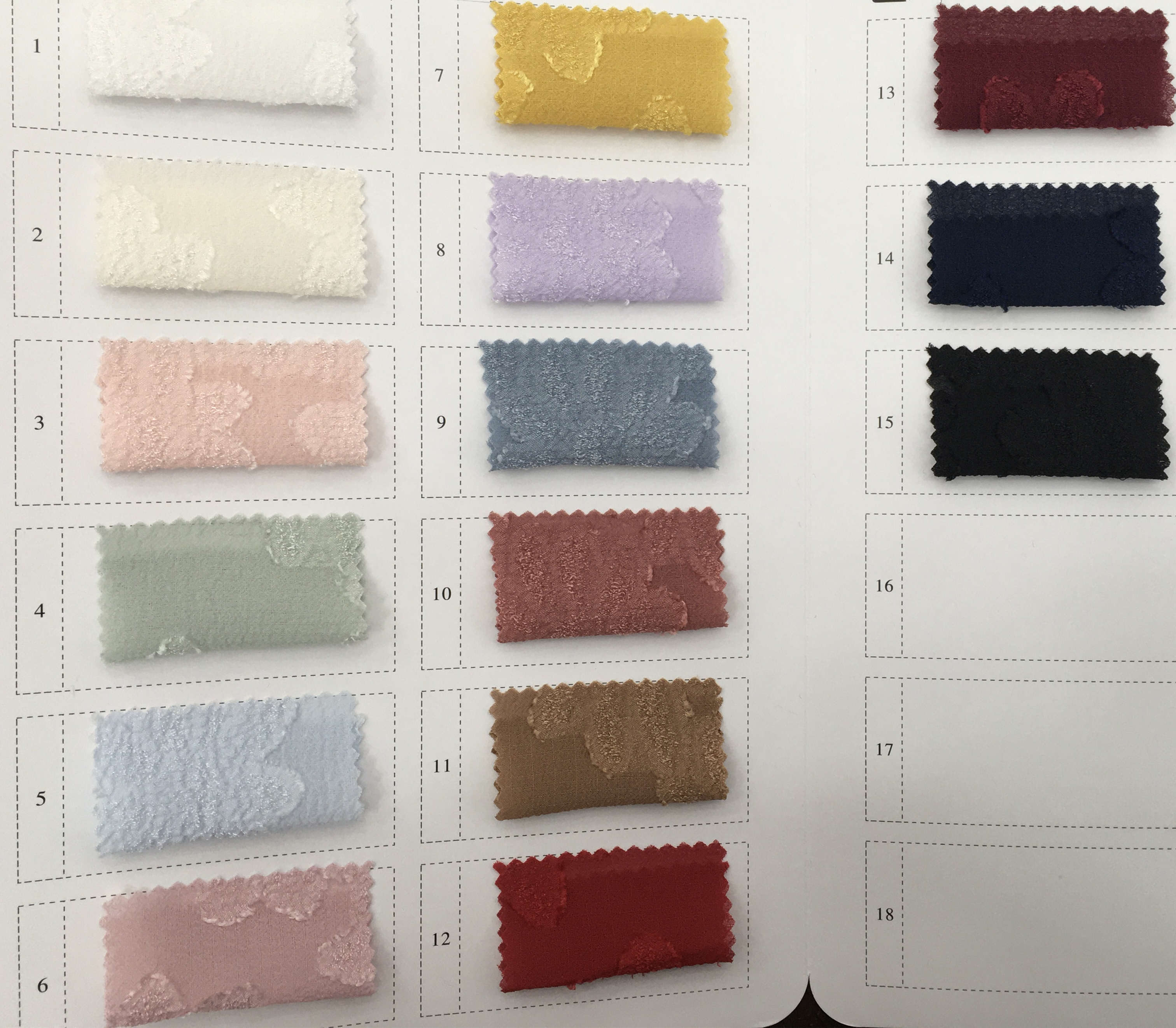 Factory sale tulle fabric wholesale 100% polyester jacquard chiffon pure colour fabric for Women's clothing fabric