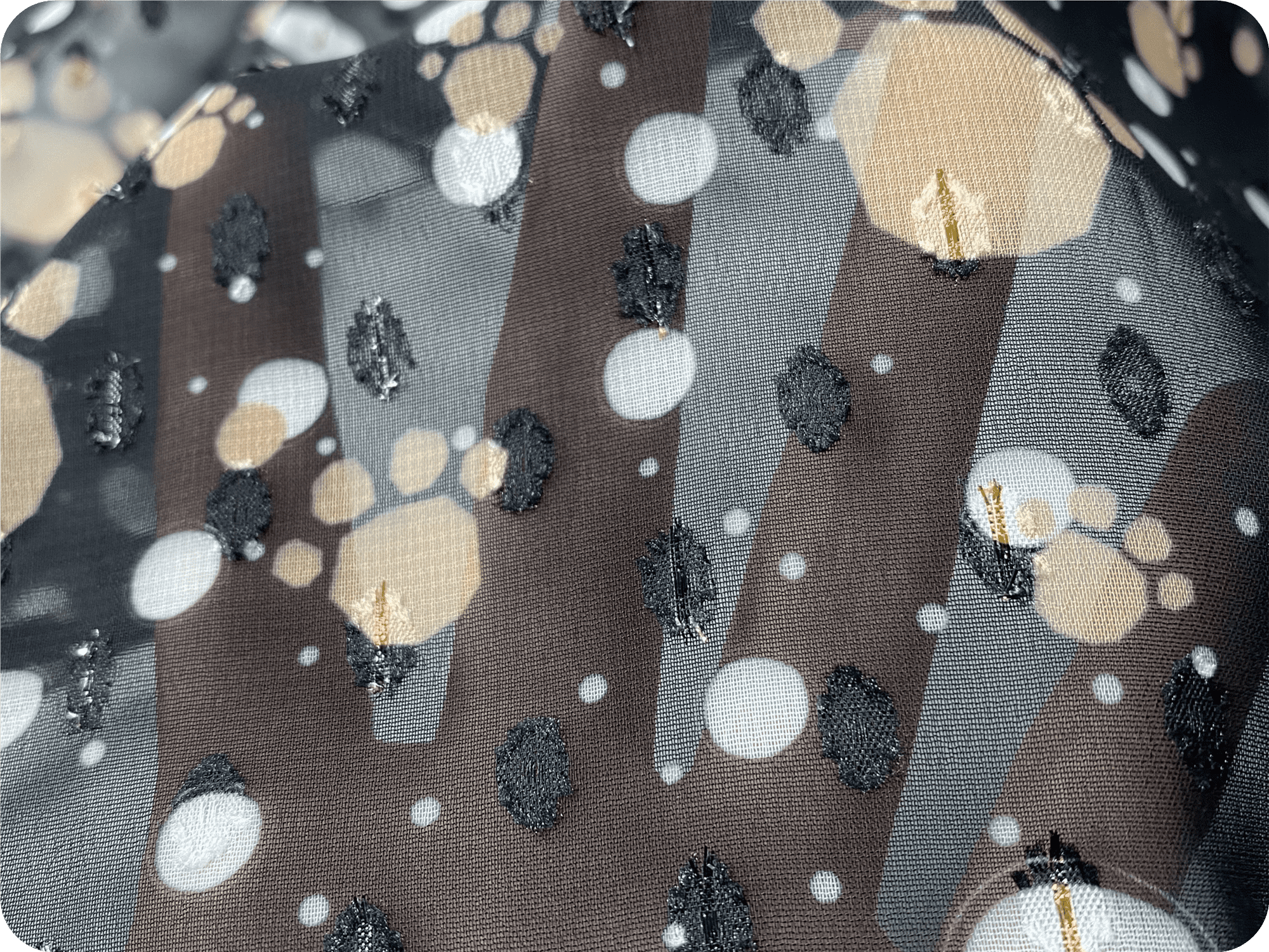 woven 100% polyester fabric metallic dot cat claw digital printed fabric chiffon clip dot jacquard chiffon fabric for skirt