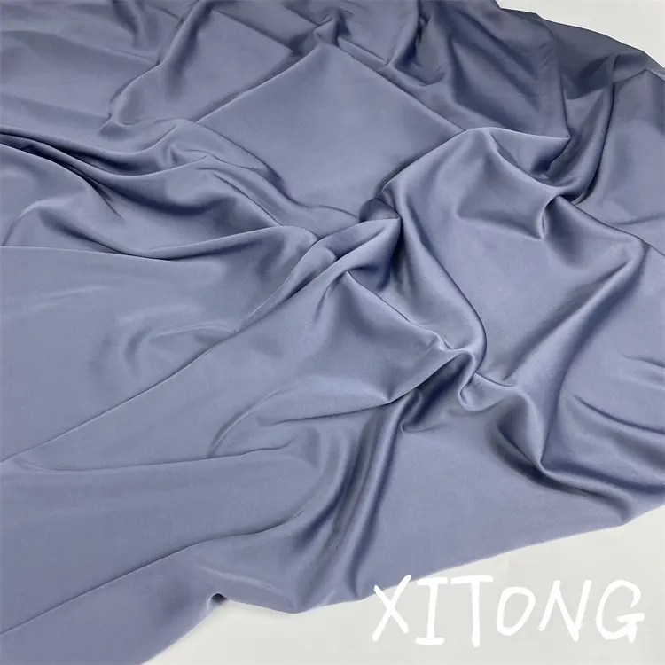 China fabric TEXTILE Woven elastic 100% POLYESTER FABRIC WHOLESALE SOFT bridal SILK SATIN FABRIC FOR SLEEP WEAR CLOTHING