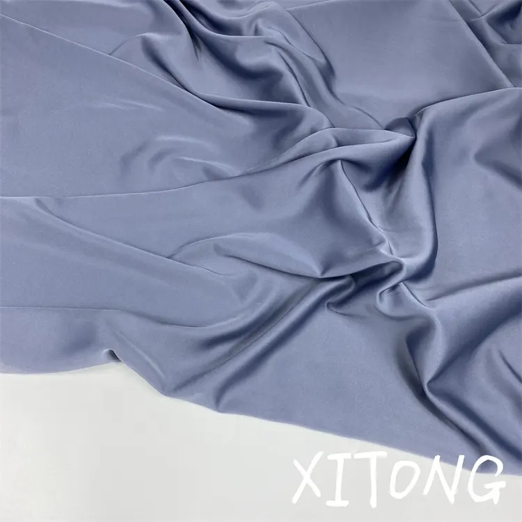 China fabric TEXTILE Woven elastic 100% POLYESTER FABRIC WHOLESALE SOFT bridal SILK SATIN FABRIC FOR SLEEP WEAR CLOTHING