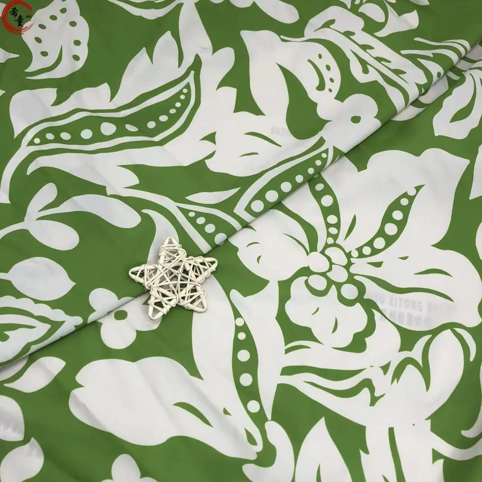 New arrival high quality soft hand feeling polyester floral printed custom satin fabric for dress or shirts making