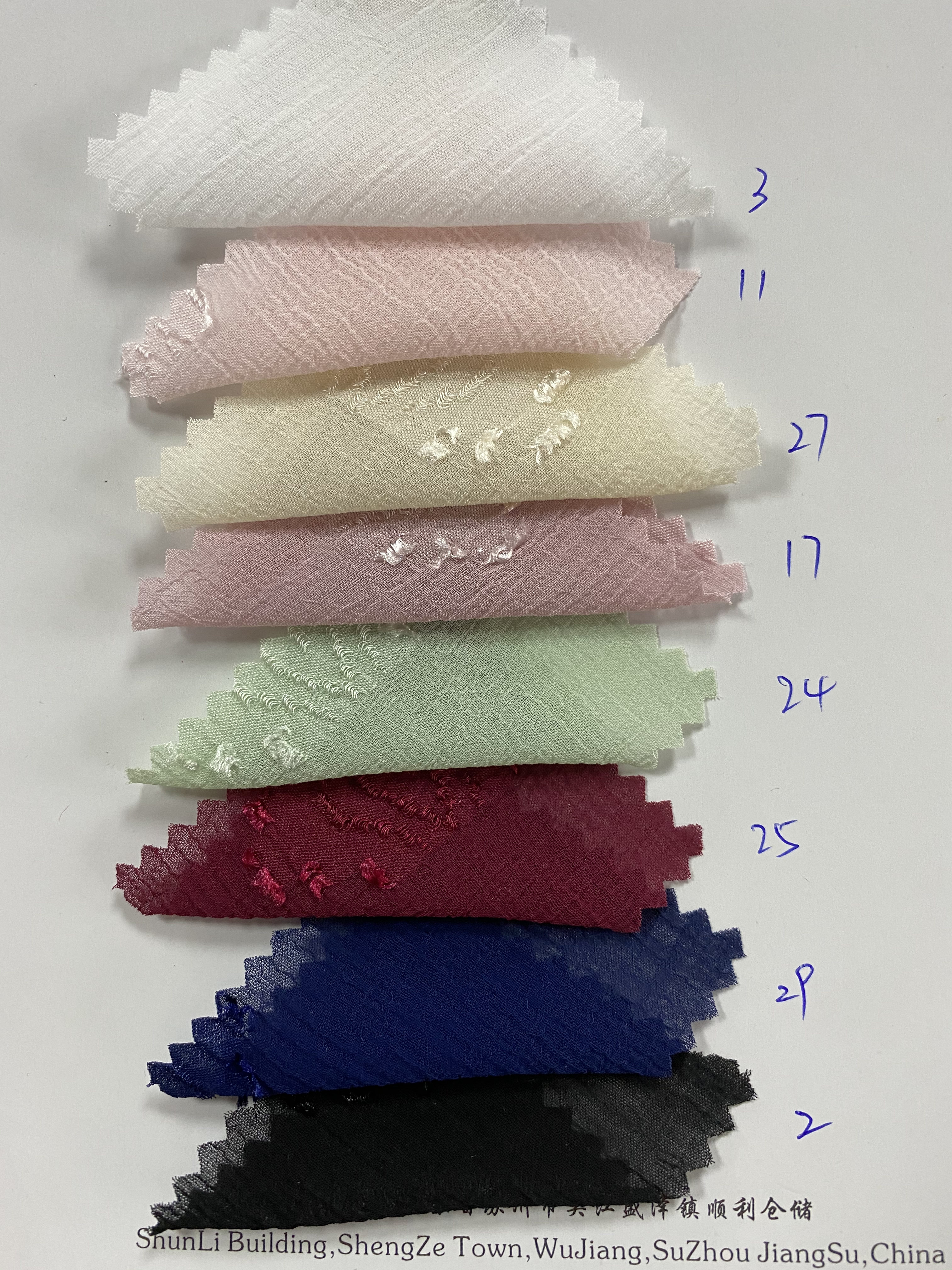 2021New style in spring and summer XITONG TEXTILE suppliers new design 100% polyester chiffon fabrics in stock for garment