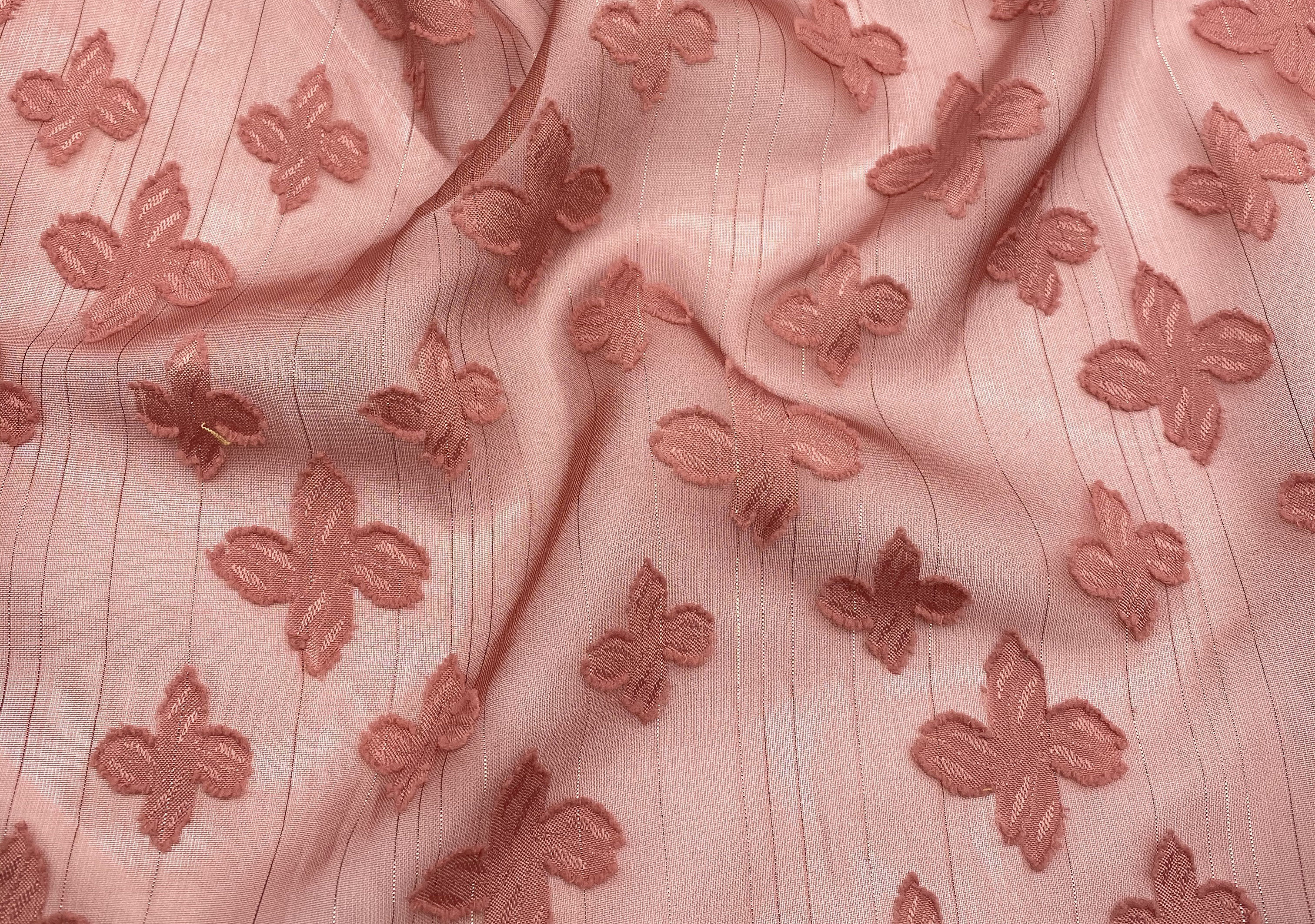  fabric chiffon wholesale new designs polaka dot cut flowers chiffon jacquard fabrics for shirt