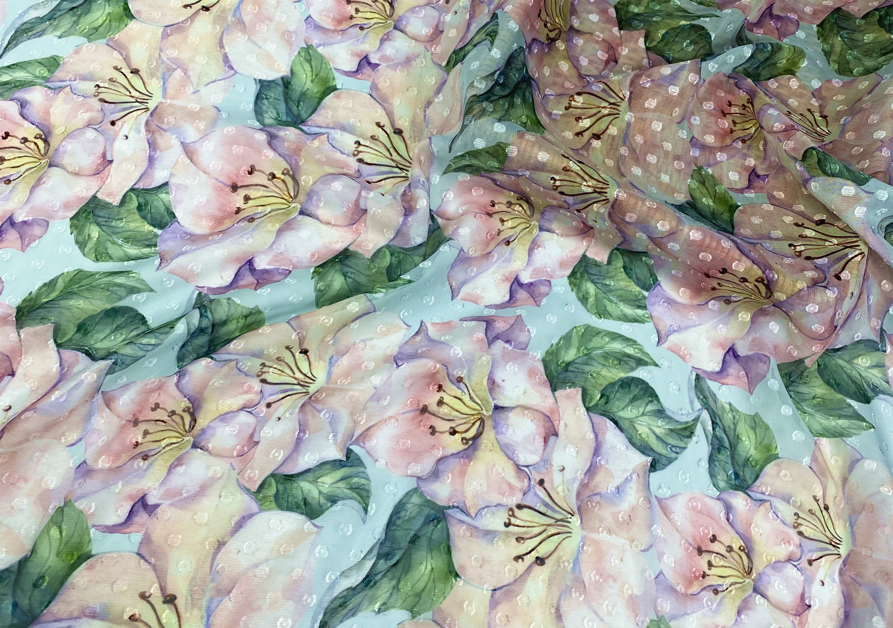 printed polyester textile fabric WHOLESALE CUSTOM PRINTING NEW DESIGN 2021 FLORAL PRINTING CHIFFON FABRIC FOR CLOTHING