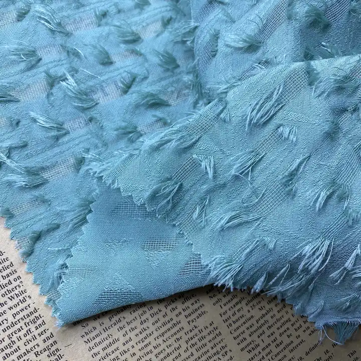 woven polyester textiles plain fringe fabrics for dresses chiffon fabric