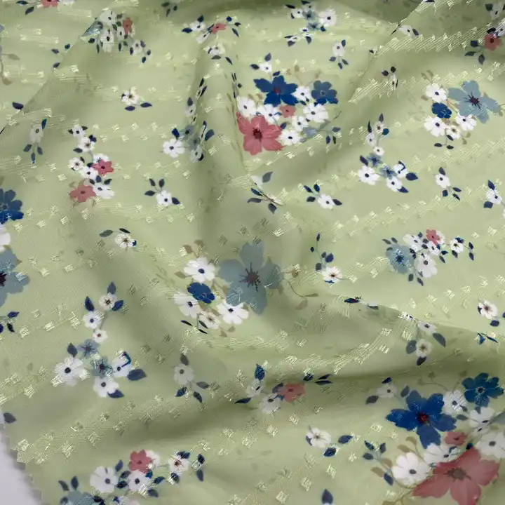 CHEAP CUSTOM PRINTED FABRIC FASHION FLORAL PRINTING CHIFFON FABRICS FOR CLOTHING