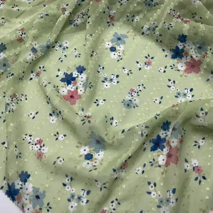 CHEAP CUSTOM PRINTED FABRIC FASHION FLORAL PRINTING CHIFFON FABRICS FOR CLOTHING