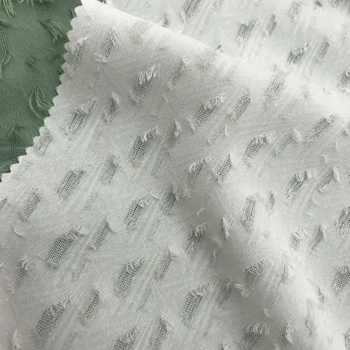 woven polyester textiles plain fringe fabrics for dresses chiffon fabric