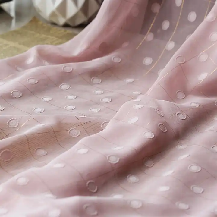 New design 100% polyester cut flower plain chiffon fabric with good hand feel for skirt or dress