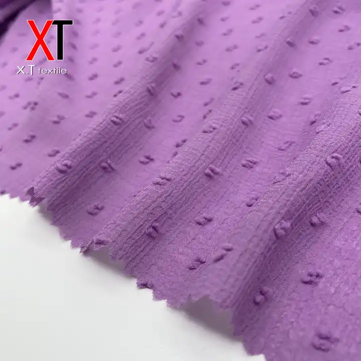 wholesale stocklot plumeti chiffon jacquard fabrics for muslin scarf