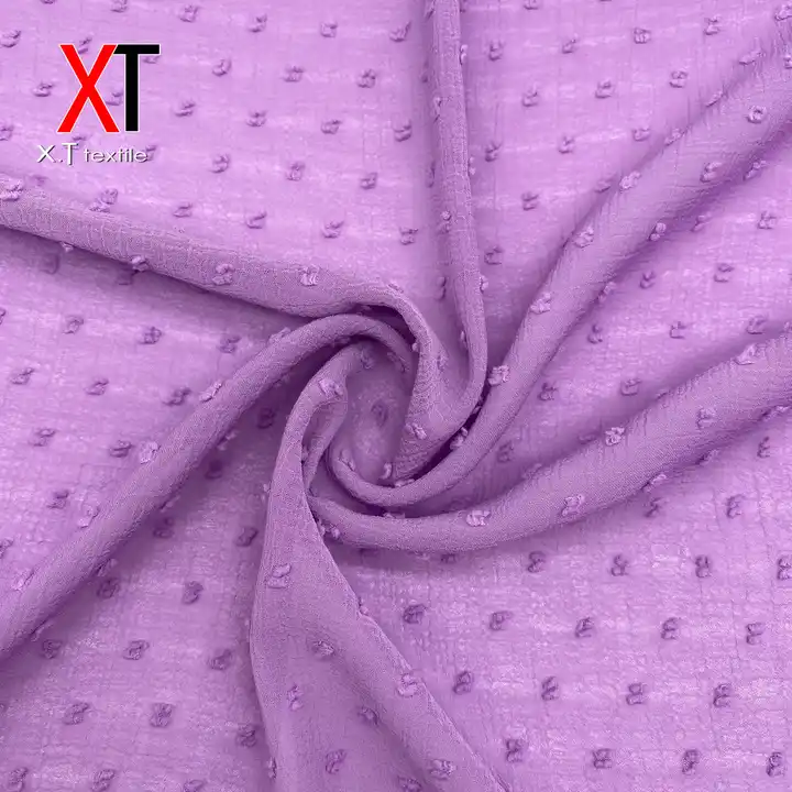 wholesale stocklot plumeti chiffon jacquard fabrics for muslin scarf