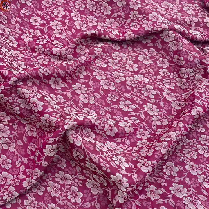 New arrival high quality polyester satin jacquard fabric for spring and summer dress