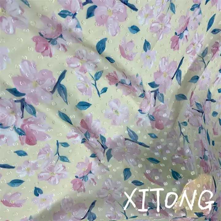 digital floral print FABRIC SUPPLIERS 100% POLYESTER PAPER PRINT FABRIC DIGITAL PRINTING CHIFFON FABRIC FOR dress SCARF