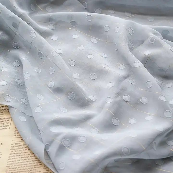 100% polyester cut flower plain chiffon fabric with good hand feel for skirt or dress