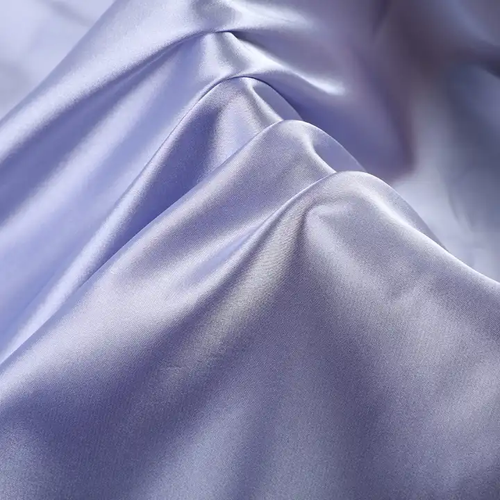 factory custom polyester spandex stretch satin malaysia grey fabric for dresses and pajamas