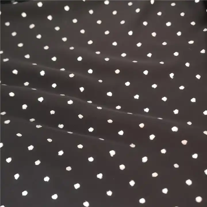 HIGH WEIGHT NEW FASHION CUSTOMER BALL FABRIC VISCOSE JACQUARD POLYESTER CHIFFON FABRIC