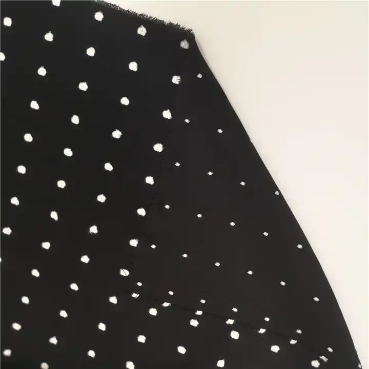 HIGH WEIGHT NEW FASHION CUSTOMER BALL FABRIC VISCOSE JACQUARD POLYESTER CHIFFON FABRIC