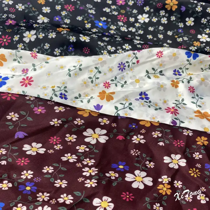 100% polyester fabric wholesale new design printing digital print satin fabric wholesale fabric printing for pajamas