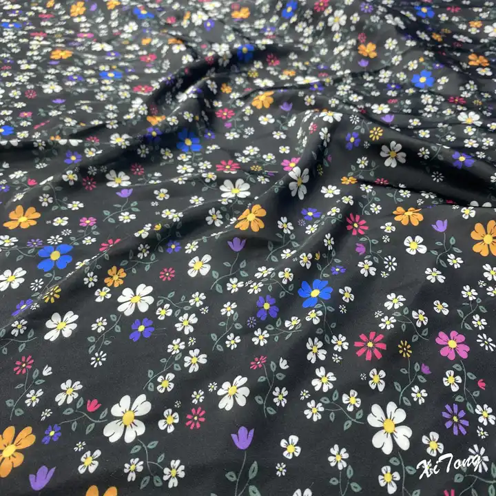 100% polyester fabric wholesale new design printing digital print satin fabric wholesale fabric printing for pajamas