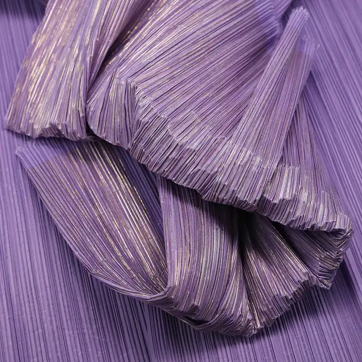  Pleated Chiffon Fabric Dress Stage for Dress Fabric Wholesale Cloth Per Meter Apparel Sewing Diy Pure Polyester Material