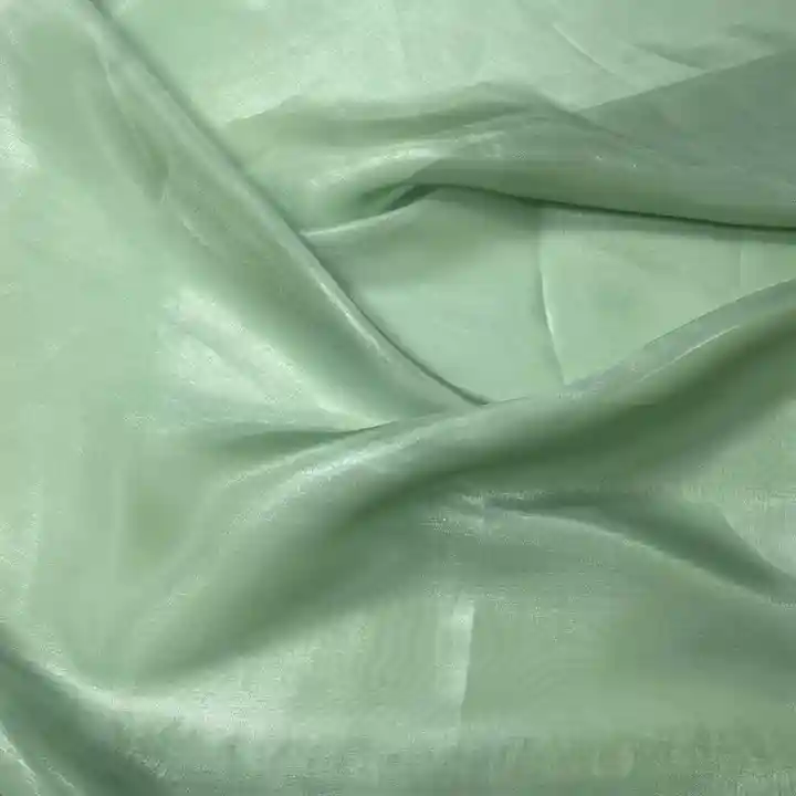 52gsm Wholesale Shinny Liquid Soft Silky polyester Organza Fabric for summer women blouses/dress Hot sale products