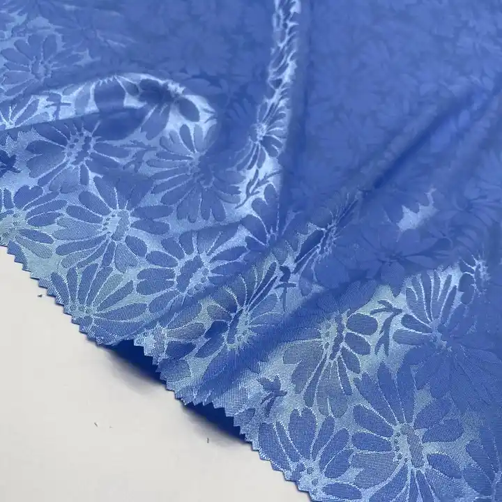 97%P 3%SP POLYESTER SATIN FABRIC CLOTHING FABRIC NEW DESIGN WHOLESALE Daisy JACQUARD SATIN FOR FASHION LADY'S GARMENTS