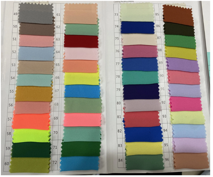 Georgette Chiffon Fabric Factory Price 100% Polyester 75D High Twist Georgette Moss Crepe Pearl Chiffon Fabric for dress