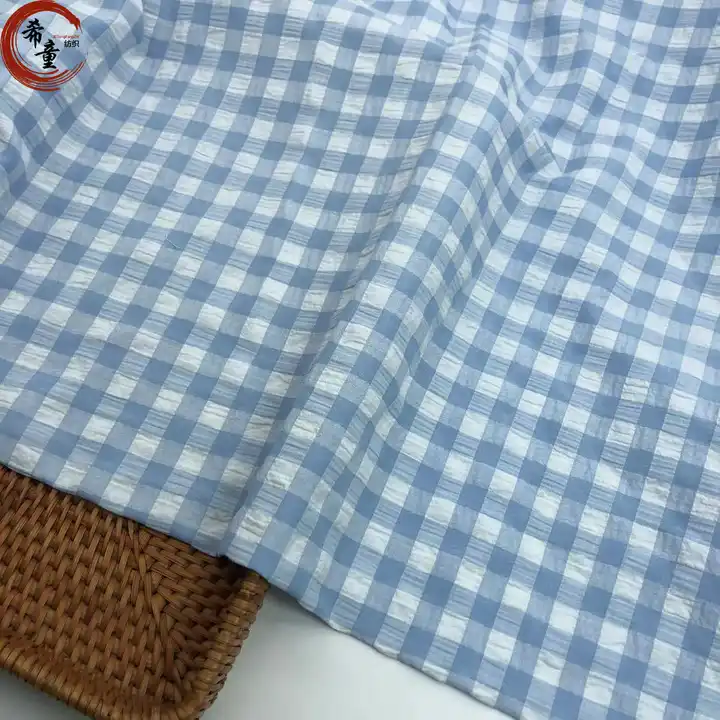 New Arrival Hot Selling Wholesale Woven Colorful Crepe Plaid Chiffon Fabric for Shirt