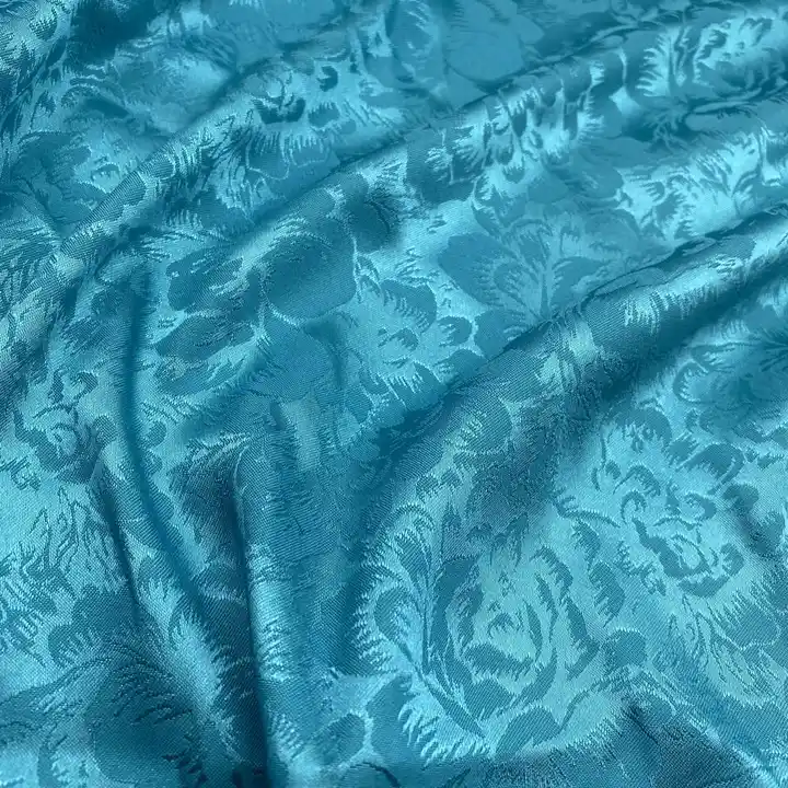 SATIN FABRIC JACQUARD 100%POLYESTER apparel fabric jacquard polyester WHOLESALE SATIN FABRIC FOR DRESS CLOTHING