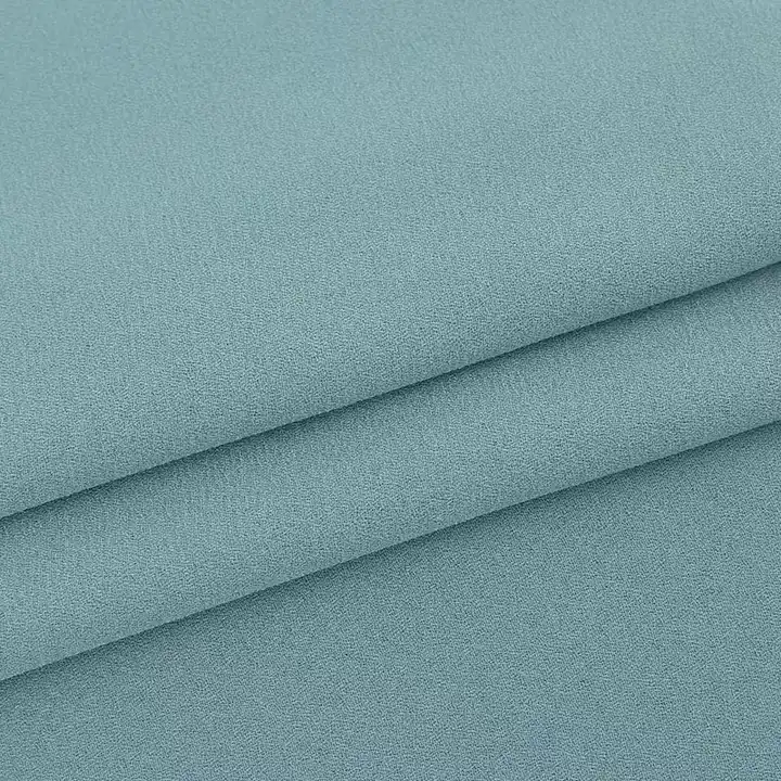 Georgette Chiffon Fabric Factory Price 100% Polyester 75D High Twist Georgette Moss Crepe Pearl Chiffon Fabric for dress