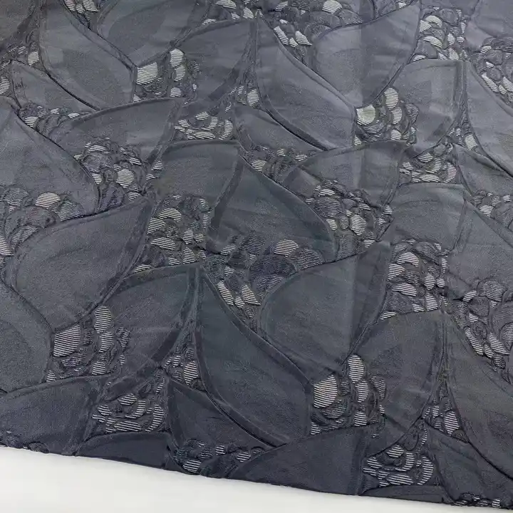 High Quality 3D Classical Black Jacquard brocade Fabric Pillow Case Fabric for Women Jacket Fabric