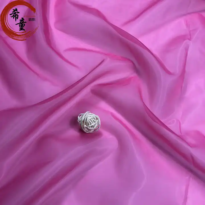 Hot selling 100% polyester bright liquid satin organza fabric for dress/blouse