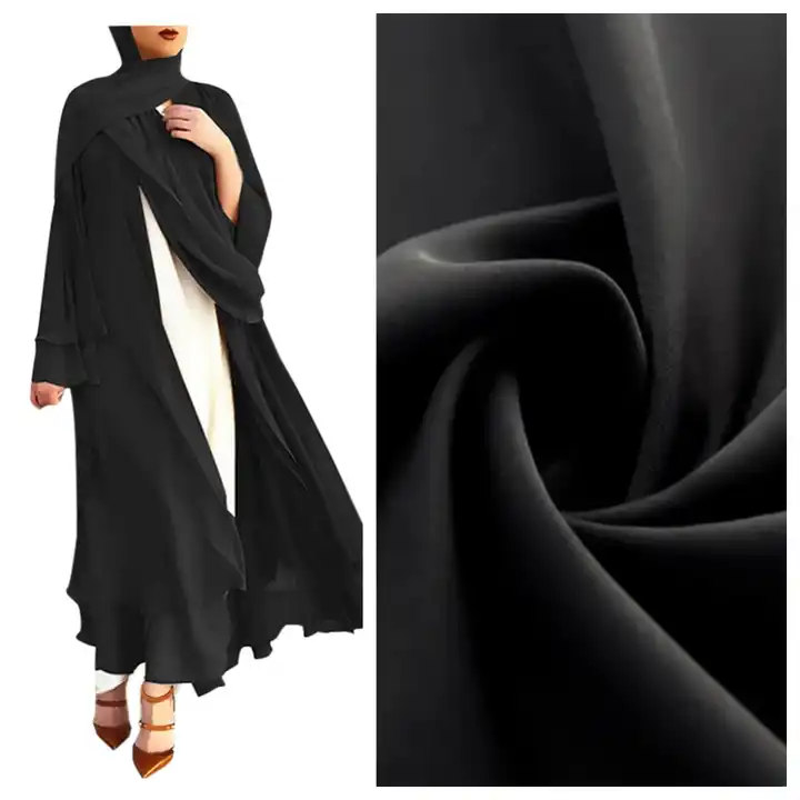 Fashion Hot Sale Dubai Muslim Soft Polyester Silk Chiffon Nida Zoom Crepe Crinkle pure Chiffon Fabric For Hijab