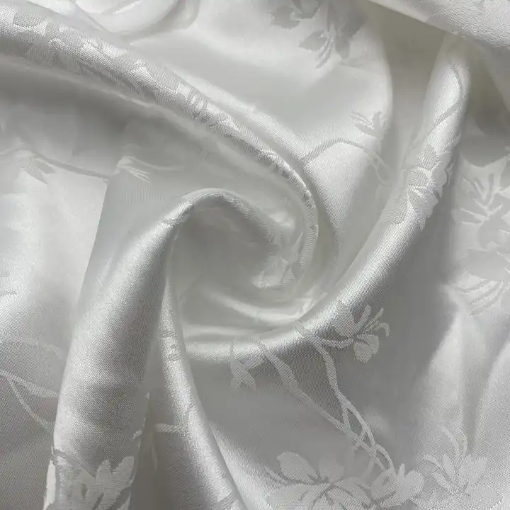 CLOTHING FABRIC SATIN POLYESTER FABRIC WHOLESALE JACQUARD SATIN FABRIC FOR DRESS