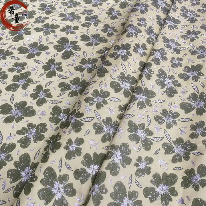 3D flower yarn dyed brocade jacquard fabrics for women and child's dress materials for dress polyester fabric chiffon dress